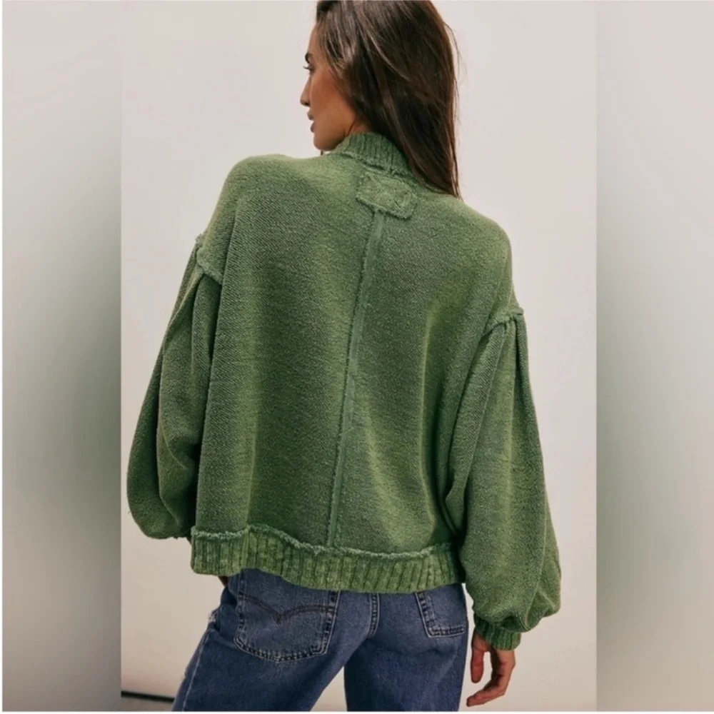 We The Free Cute In This Cardi Frosty Spruce Medium - Picture 3 of 6